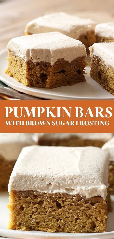 October Baked Goods, Pumpkin Bars With Cake Mix Easy, Pumpkin Desserts Easy Simple, Cake Mix Pumpkin Bars, Pumpkin Bars With Cream Cheese Frosting, Pumpkin Pie Bars Easy, Pumpkin Cake Bars, Fall Desserts For A Crowd, Easy Pumpkin Desserts