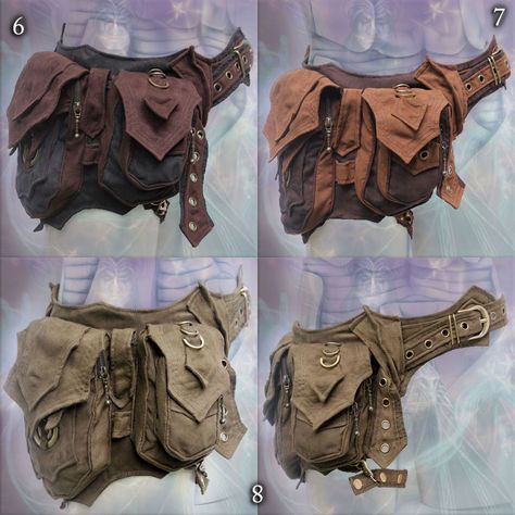 Leather Belt With Pouches, Belt With Pouches, Rogue Costume, Pixie Fairy, Fairy Festival, Apocalyptic Fashion, Pixies Fairies, Hip Belt, Steampunk Accessories