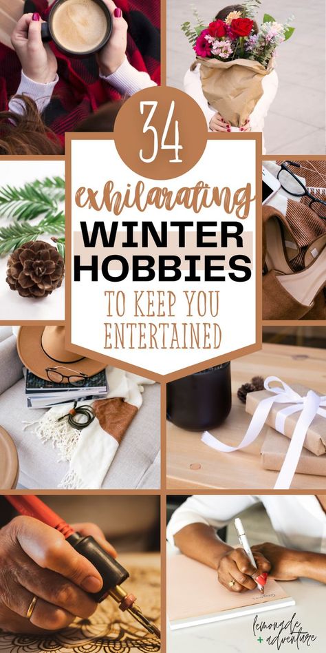 hobby ideas for winter Cool Hobbies To Get Into, Hobbies For 2024, Hobby Ideas Creative, Hygge Crafts For Adults, Home Hobbies For Women, Hobbies For Families, Diy Handcraft Ideas, Winter Hobby Ideas, Hobbies For Couples At Home