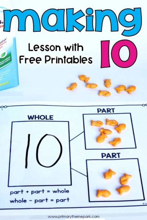 Making 10 Activities Addition Crafts For First Grade, Make 10 Games, Making 10 Games, Part Part Whole Kindergarten, Making 10 Activities, Lesson For Kindergarten, Ixl Math, Part Part Whole, Number Sense Kindergarten