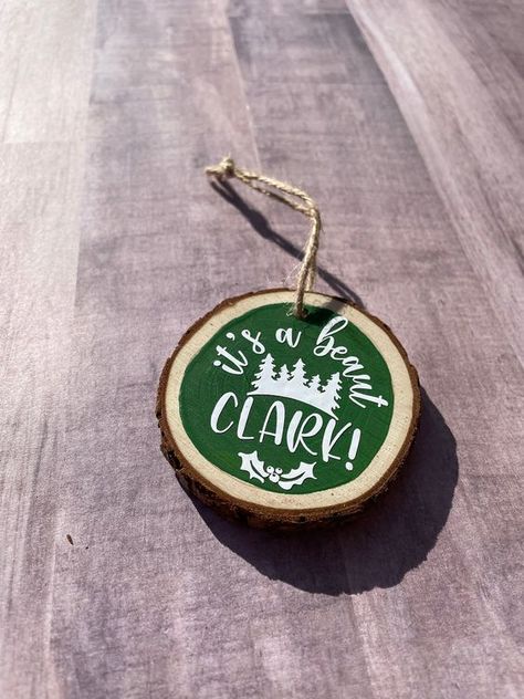 Christmas Vacation Ornament / Handmade Gift / Clark Griswold / Christmas Vacation National Lampoons Christmas Vacation Diy, Christmas Vacation Ornaments, Christmas Vacation Decorations, Christmas Vacation Costumes, Clark Griswold Christmas Vacation, Funny Christmas Party Invitations, Seaglass Christmas, Clark Griswold Christmas, Griswold Christmas Vacation