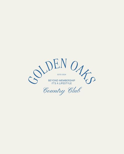 First look at Golden Oaks, a country club that it is more than a membership, it's a lifestyle Can't wait to show you more about this project! . . . #TBAGOLDENOAKS #countryclub #countryclublife #luxurylifestyle #tennis #golf #countrylife # #logo #luxurybranding #brandingideas #visualidentity #brandingexpert #brandingdesigner #logodesigner #branding #womenentrepreneur #buildyourbrand #brandinspo #branddevelopment #freelacedesigner #brandingforwomen #brandingservices #brandingstudio #logo #br... Vintage Style Branding, Country Club Graphic Design, Country Club Vibes, Golf Club Branding, Supper Club Logo, Vintage Country Club Aesthetic, Country Club Branding, Old Money Logo, Elegant Logo Inspiration