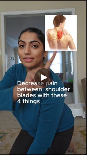 17 reactions · 17 shares | Pain in between shoulder blades? . . . These are 4 easy exercises to do at home if you have pain in between shoulder blades aka rhomboids #shoulderbladepain #rhomboidpain #paininrowers #rowingmachine #painintheshoulderblade #painintheshoulder ##frozenshoulder #frozenshouldertreatment #frozenshoulder #rotatorcuffrehab #FrozenShoulderpain #rotatorcufftendinitis #shouldertendinitis #rotatorcuffrepair #supraspinatus #frozenshouldertherapy #rotatorcuffpain #FrozenShoulderRelief #neckpain #neckpainrelief #posturecorrection #humpbacktreatment #humpneck #kyphosis #upperbackpain #upperbackpainrelief #humpback | Whole Body Therapy and Wellness. | Whole Body Therapy and Wellness. · Original audio Rotator Cuff Rehab, Frozen Shoulder Pain, Rotator Cuff Pain, Exercises To Do At Home, Frozen Shoulder, Easy Exercises, Upper Back Pain, Body Therapy, Neck Pain Relief