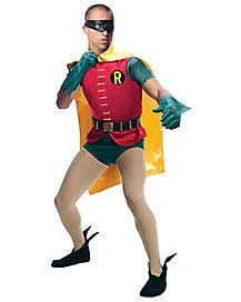 If you're not one for the spotlight and would rather play the sidekick on #Halloween try this officially licensed Adult Classic Robin 1960's TV Deluxe #Costume. #SpiritHalloween Robin Halloween Costume, Batman Tv Show, Robin Costume, Robin Comics, Batman Costumes, Batman 1966, Batman Costume, Group Halloween Costumes, Batman Robin