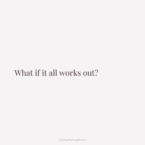 Embrace the possibility that everything falling into place is within reach. Stay positive and believe in the best outcome - what if it all works out?  #motivation #mindset #confidence #successful #womenempowerment If It Should Have It Would Have, What If It Does Work Out, It Will Work Out, I Only Want What Wants Me, It Will All Work Out, You Made It Quotes, Everything Works Out In The End, What If Everything Works Out, It Is What It Is