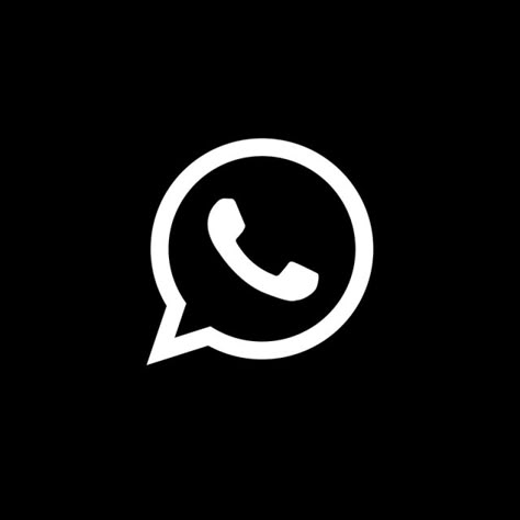 Whatsapp Dark Icon, Reputation App Icons, Dark App Icons, Snapchat Logo, Whatsapp Logo, Tipografi 3d, Icon Iphone, Zestaw Ikon, Black And White Instagram