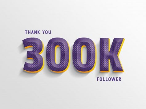 300k Followers Instagram, 300k Followers, Font Bubble, Instagram Couples, Font Packs, Vision Board Manifestation, Creative Poster, 3d Text, Creative Poster Design