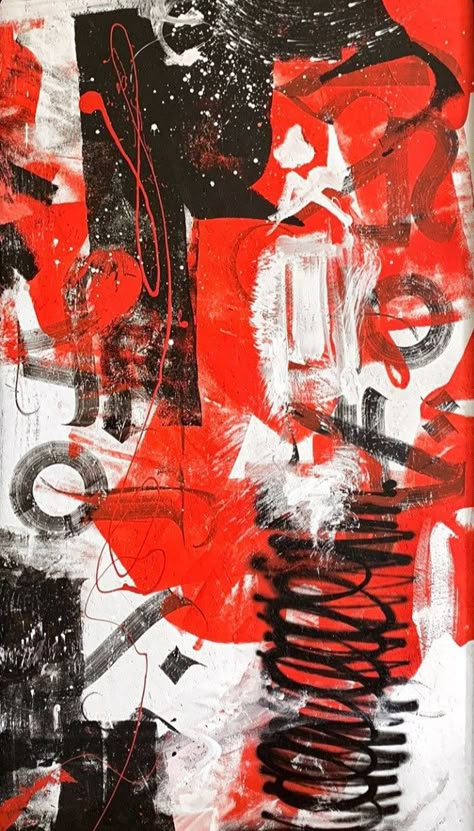 Black White And Red Wallpaper, Red Black White Wallpaper, Black White Red Aesthetic, Graffiti Art Wallpaper, Alt Wallpapers, Abstract Painting Wallpaper, Graffiti Texture, Abstract Graffiti Art, Graffiti Graphic