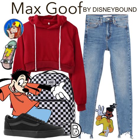 DisneyBound - Max Goof The Goofy Movie, Max Goofy, Movie Clothes, Disney Outfit Inspo, Max Goof, Disney Bound Outfits Casual, Disney Princess Outfits, Disney Themed Outfits, Disney Bounds