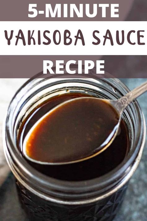 Homemade Yakisoba, Yakisoba Sauce Recipe, Noodle Sauce Recipe, Beef Yakisoba, Yakisoba Sauce, Yakisoba Recipe, Chicken Yakisoba, Fried Noodle, Japanese Sauce