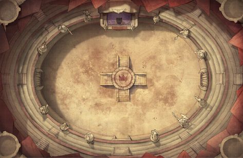 Fantasy Colloseum, Arena Battle Map Dnd, Arena Map Dnd, Arena Battlemap, Arena Map, Dnd Backgrounds, Dnd World Map, Building Map, Dungeons And Dragons Art