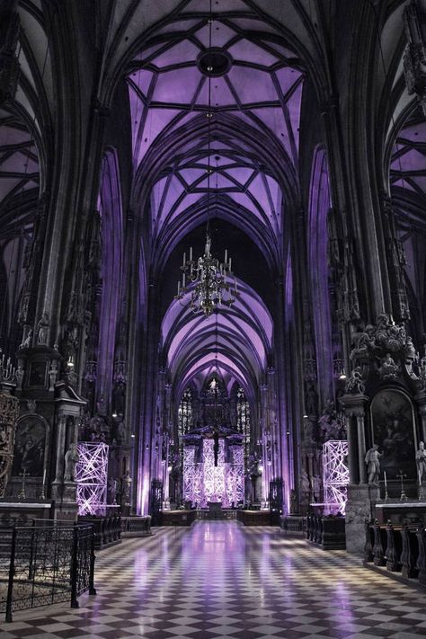 Gothic Aesthetic, Arte Inspo, Photorealism, Gothic House, Gothic Architecture, 판타지 아트, Beautiful Architecture, Purple Aesthetic, Art Color