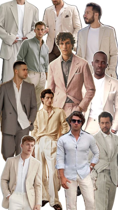 Beach Formal Men, Mens Wedding Guest Outfit, Wedding Guest Outfit Men, Wedding Guest Men, Formal Wedding Guest Attire, Summer Wedding Attire, Party Dress Codes, Beach Formal, Cocktail Attire Men