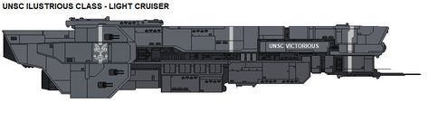 UNSC Illustrious class - Light Cruiser by zagoreni010 on DeviantArt Sci Fi Cruiser, Unsc Ships, Halo Aesthetic, Halo Ships, Halo Video Game, Alpha Centauri, Space Ships Concept, Space Engineers, Sci Fi Spaceships