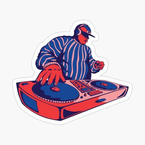 Dj Sticker, Art Festival Poster, Hip Hop Logo, Latin American Music, History Of Hip Hop, Hip Hop Dj, Old School Hip Hop, Dj Art, Dj Logo