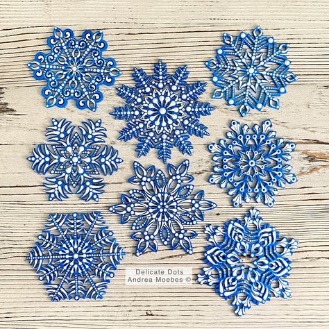 ❄️ Which wooden ornament is your favorite? I totally forgot to add the ribbon to them for the photo, but they do come ready to hang. 🤗 I now offer free shipping to the US! So excited about this! #ornaments #glitterornaments #smallbusiness #dotartist #mandalaartist #holidayseason #snowflakes #creativeart #createmakeshare #sharingart #viralart #colorfulart #funart #makersmovement #craftproject #artsandcrafts #makersgonnamake #satisfying #crafty #artsy #maker #artistsoninstagram #artofthed... Painted Wooden Snowflakes, Mandala Snowflake, Mandala Christmas, Wooden Snowflakes, Glitter Ornaments, Wooden Ornament, Wood Painting, Snowflake Ornaments, Zentangle Patterns