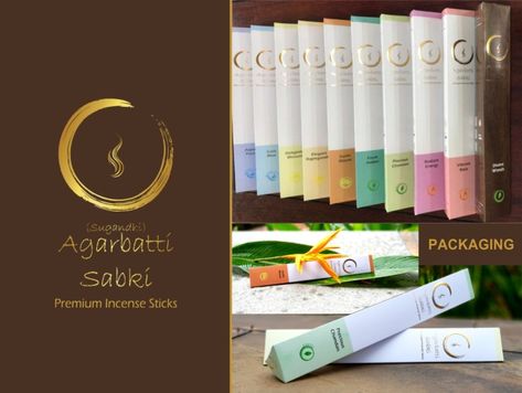 Agarbatti Packaging (Incense Sticks) by Ramola Agarbatti Box Design, Agarbatti Packaging Design, Incense Sticks Packaging, Agarbatti Packaging, Food Delivery Packaging, Perfume Business, Incense Packaging, Website Design Inspiration Layout, Delivery Packaging