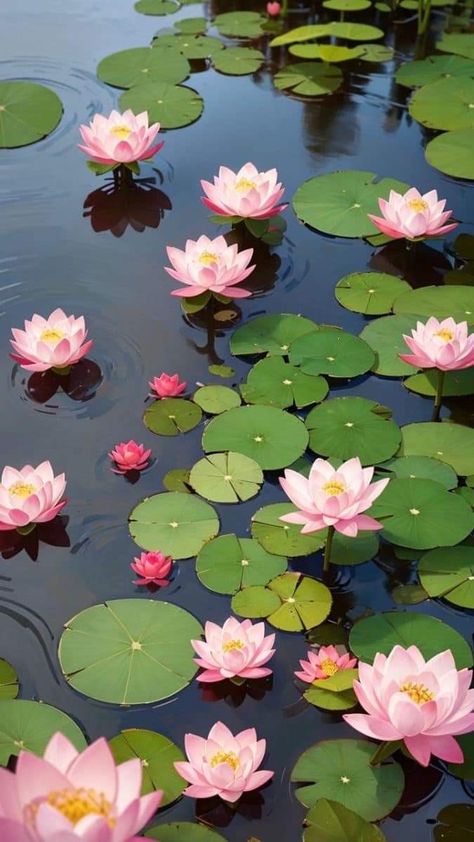 Lotus Flower In Pond, Lotus Flower Photo, Kaya Aesthetic, Lotus Pond Photography, Nature Reference Photos, Lily Wallpaper Aesthetic, Reference Photos Nature, Pretty Flower Pictures, White Lotus Wallpaper