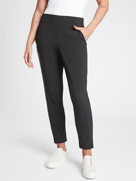 Brooklyn Ankle Pant | Athleta Pt Outfits, Office Casual, Woman Fashion, Ankle Pants, Side Panels, Slim Legs, Petite Size, Business Travel, Style Board