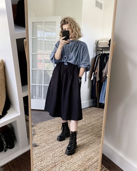 Trendy Black Dress Outfit, Black Dress Over Shirt, Black Dress Outfit Layering, Layering Dresses Aesthetic, Summer Dress Layering Outfit, Layers Dress Outfit, Styling A Black Dress Casual, Mid Size Layered Outfits, Layering With A Dress