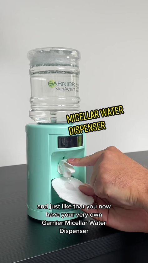 TikTok - Make Your Day Mini Water Dispenser, Garnier Micellar Water, 14th Birthday Party Ideas, 2023 Vision, Micellar Water, Water Spray, And Just Like That, Water Dispenser, The Cutest