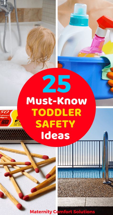 25 Toddler Safety Ideas For Your Home via @MaternityComfortSolutions Safety Activities For Toddlers, Childproofing Hacks, Safety Hacks, Homeschool Toddler, Toddler Nutrition, Toddler Proofing, Toddler Parenting, Baby Notes, Raising Twins