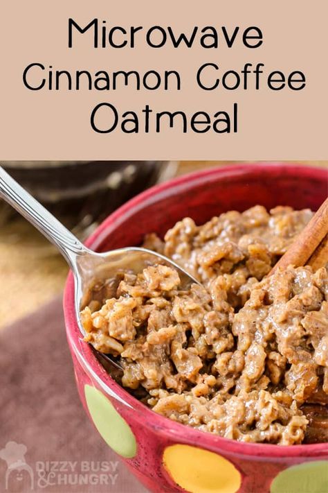 Best Oatmeal Recipe, Microwave Oatmeal, Oatmeal Coffee, Coffee Oatmeal, Amazing Breakfast, Easy Oatmeal, Chilly Morning, Cinnamon Oatmeal, Cinnamon Coffee