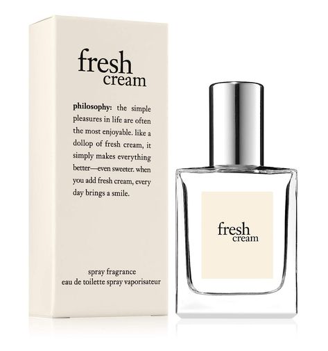 philosophy fresh cream shower gel eau de toilette mint body spritz (spray nozzle not included) Fresh Cream Body Lotion, Philosophy Perfume, Philosophy Fresh Cream, Vanilla Smell, Flavored Lip Gloss, Travel Size Perfume, Fresh Cream, Fragrance Spray, Luxury Perfume