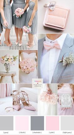 Grey and Pink Wedding Colour Schemes | http://itakeyou.co.uk Grey And Pink Wedding, Wedding Colour Schemes, Pink Wedding Color Scheme, Pink And Gray Wedding, Pink And Grey Wedding, Grey Wedding Theme, Blush Wedding Colors, Wedding Color Scheme, Pink Wedding Colors