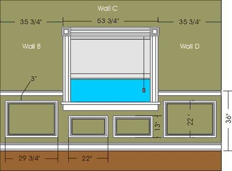 Applique Layout and Calculations I Elite Trimworks Flexible Moulding, Wainscoting Staircase, Wainscoting Height, Wainscoting Hallway, Wainscoting Stairs, Wainscoting Kitchen, Wainscoting Bedroom, Beadboard Wainscoting, Wainscoting Bathroom