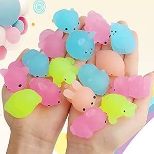 ANAB GI Squishies Mochi Squishy Toys Glow in The Dark Party Favors for Kids - Mini Kawaii Squishies Mochi Animals Stress Relief Squishy Pack Squishy Cat Squishys with Storage Box 5 Squishy Set Easter Egg Stuffers, Animal Squishies, Egg Stuffers, Figet Toys, Squishies Kawaii, Cool Fidget Toys, Cute Squishies, Karakter Disney, Kawaii Toys