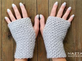 Crochet Fingerless Gloves Mitts Written Pattern and Video Tutorial by Donna Wolfe from Naztazia Fingerless Crochet Gloves, Crochet Gloves Fingerless, Crochet Small Projects, Fingerless Gloves Free Pattern, Crochet Glove, Crochet Fingerless Gloves Free Pattern, Gloves Free Pattern, Crocheted Fingerless Gloves, Gloves Crochet Pattern