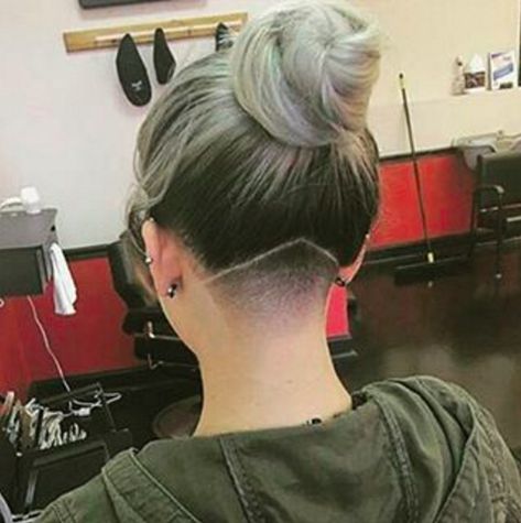 10 Nape Undercuts That Will Make You Want One - Mogul Undercut Ideas, Undercut Hair Designs, Undercut Hairstyles Women, Undercut Long Hair, Nape Undercut, Pompadour Hairstyle, Shaved Undercut, Undercut Women, Trendy Hairstyle