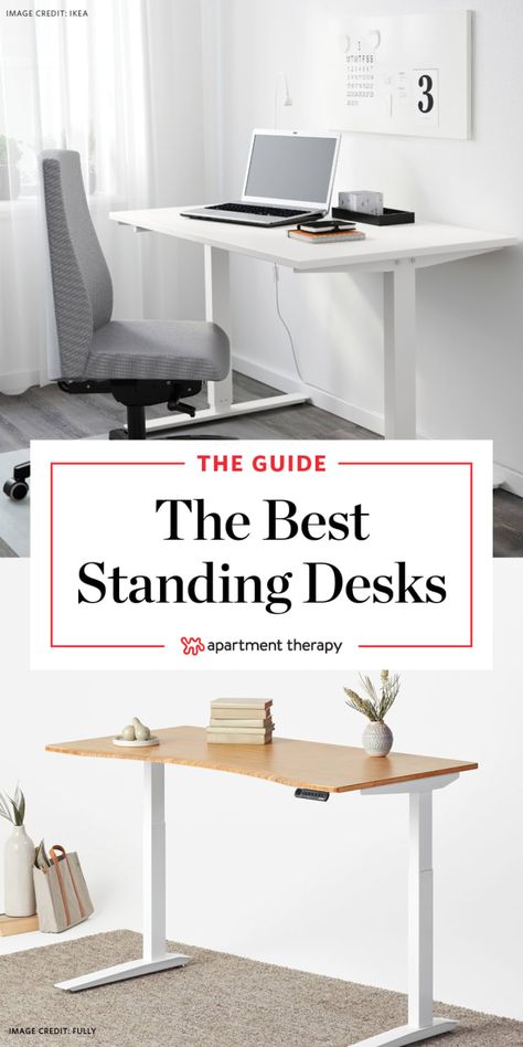 Rising Desk, Best Standing Desk, Standing Desk Office, Home Office Layout, Guest Room Office, Stand Up Desk, Adjustable Standing Desk, Office Layout, Standing Desks