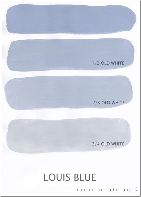 website that shows the Annie Sloan chalk paint colors adding various degrees of old white Color Palette For Home, Annie Sloan Chalk Paint Colors, Annie Sloan Colors, Different Shades Of Blue, Greek Blue, Chalk Paint Colors, Chalk Paint Projects, Annie Sloan Paints, Gray Paint