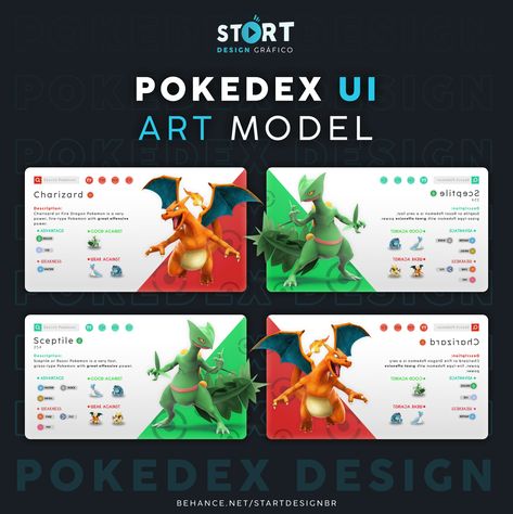 Pokedex Diy, Pokedex App, Switch Ui, Portfolio Website Design Inspiration, Pokemon Graphic, Pokemon Website, Ux Design Mobile, Front End Design, Portfolio Website Design