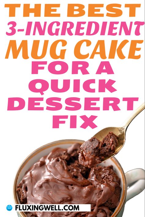 A gooey mug cake ready to eat Cup Of Cake Microwave, Coffee Cup Desserts Mug Cakes, 1 2 3 Cake In A Cup, Microwave Mug Cake 3 Ingredient, Easy Chocolate Mug Cake 3 Ingredients, Mug Cake For One, Mug Cakes Microwave Easy 3 Ingredients, Easy Cake In A Mug Microwave, Cake In Mug Microwave