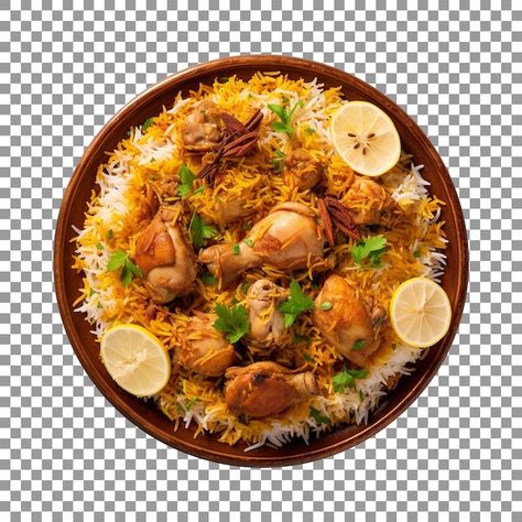 PSD bowl of biryani with chicken pieces ... | Premium Psd #Freepik #psd #pulao Chicken Biryani Photography, Biryani Poster Design, Biryani Photography, Biryani Poster, Food Top View, Foodie Design, Food Background, Food Art Photography, Yummy Chicken