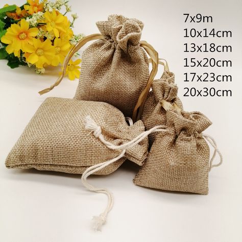 Jewelry Packaging Bags, Packaging Display, Candy Party Favors, Jewelry Pouches, Bag Display, Jute Bag, Bag Pack, Jute Bags, Cheap Jewelry