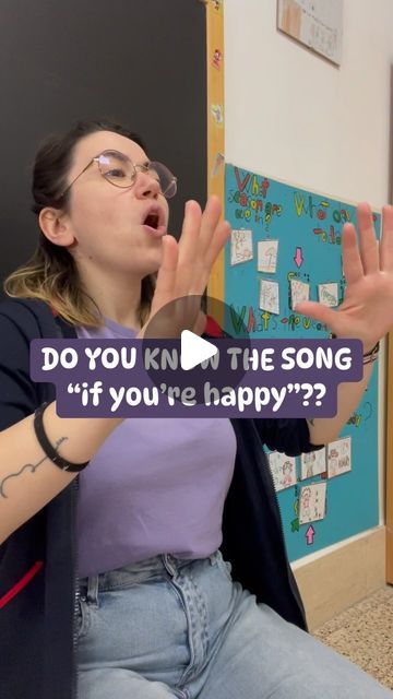 English and fun 🐻 on Instagram: "Do you know the song “IF YOU’re HAPPY”? We sang this song so many times that We wanted to create something new and special for us: 
.
Kids started to choose a feeling and they tried to create a funny way to sing about it! IT WAS AMAZING 😍🥲
.
So we add other brand new emotions to the old ones (happy, sad, angry, sleepy):
.
- IF YOU’re HUNGRY say GNAM GNAM
- IF YOU’re PROUD say OH YEY
- IF YOU’re IN LOVE say I LOVE YOU 
- IF YOU’re SICK say AUCH
- IF YOU’re CALM say OOOM
- IF YOU’re SILLY, MAKE A FACE 🤪
And many more..
.
They found out the “shorter” emotions to say, and create a move, a sentence, or a facial expression to convey that feeling!! 🤩😢😠🤫🤤😵‍💫
.
And I was really surprised they could do it all by their own 🐣🤍 I was so PROUD I said OH YEEE If You’re Happy And You Know It, Emotion Faces, Feeling Song, Preschool Songs, A Sentence, Circle Time, Facial Expression, Feeling Sick, Happy We