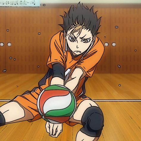 Noya Haikyuu, Yū Nishinoya, Nishinoya Yuu, Whatsapp Wallpaper Cute, Animated Man, Volleyball Pictures, Haikyuu Karasuno, Haikyuu Characters, Cute Comics