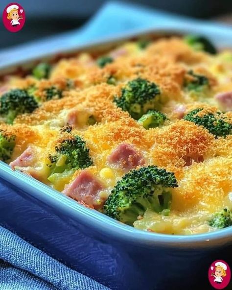 old fashion family recipes | Cheesy Broccoli and Ham Casserole | Facebook Broccoli And Ham Casserole, Ham Broccoli Rice Casserole, Ham And Broccoli Casserole, Ham Casserole, Broccoli Rice Casserole, Cheesy Broccoli, Cheese Casserole, Broccoli Casserole, Fashion Family