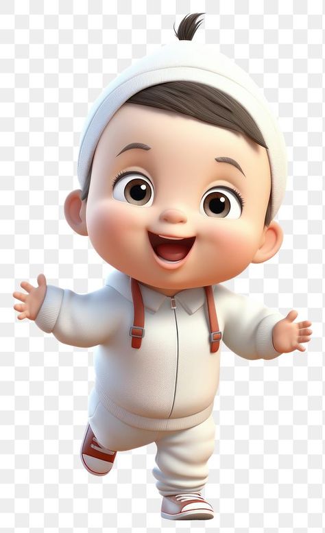 Chibi Boy Cute, Baby Boy Cartoon, Baby Illustration, Cartoon Toys, Baby Cartoon, 3d Rendering, 3d Illustration, Toddler Toys