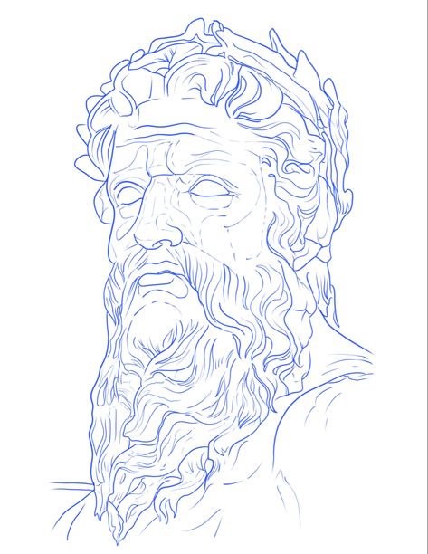 Greek Mythology Stencil, Greek Tattoo Stencil, Roman Drawings, Tattoos Stencil, Geometric Wolf Tattoo, Animal Sleeve Tattoo, Geometric Wolf, Statue Tattoo, Tattoo Outline Drawing