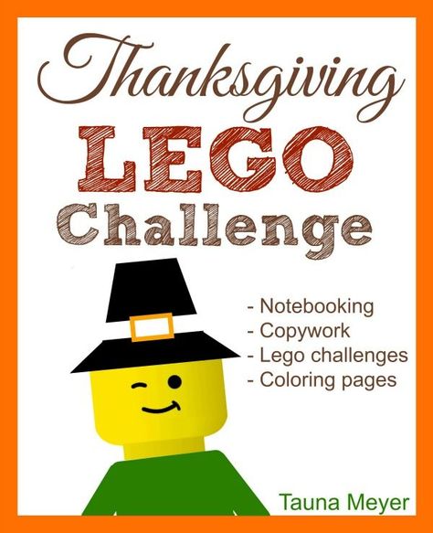 Thanksgiving Lego Challenge  (+ Free Printable Friday!) - http://www.proverbialhomemaker.com/thanksgiving-lego-challenge-free-printable-friday.html Thanksgiving Learning Activities, Thanksgiving Learning, Thanksgiving Stem, Thanksgiving Activities For Kindergarten, Thanksgiving Lessons, Thanksgiving Stories, Thanksgiving School, Lego Challenge, Thanksgiving Activities For Kids