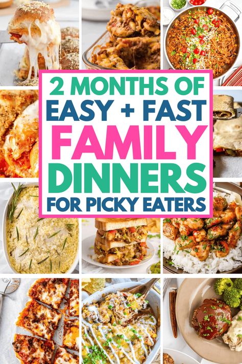 Fast and easy dinner recipes for a family! These cheap quick kid friendly meals include simple ground beef recipes, healthy chicken crockpot dinners, super easy one pot meals, and comfort food casseroles. Quick week night family dinners, good family dinners recipes, school night dinner ideas for kids, lazy dinner ideas, cheap dinner ideas for picky eaters, busy nights dinners families, family food ideas, easy family dinners, easy fast dinner recipes, quick dinner ideas for family Good Family Dinners, Chicken Crockpot Dinners, School Night Dinner Ideas, Quick Dinner Ideas For Family, Healthy Chicken Crockpot, Family Food Ideas, Lazy Dinner Ideas, Fast And Easy Dinner Recipes, Fast Family Dinners