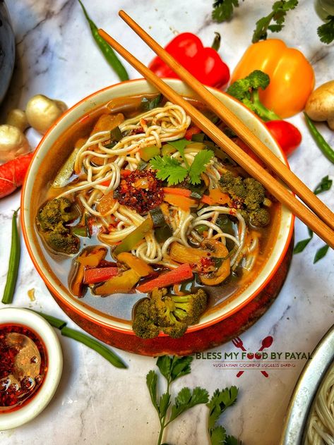 Veg Thukpa recipe | Tibetan Noodle Soup Thukpa Recipe, Vegetable Noodle Soup, Vegetable Noodle, Vegetable Noodles, Easy Summer Meals, Noodle Soup Recipes, Best Dishes, Noodle Soup, Food Festival