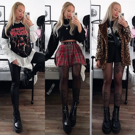 Punk Easter Outfit, Emo Dress Up, Classy Rock Outfit, Emo In Your 30s, Alt Concert Outfit Winter, Salem Outfits Summer, Goth Winter Fashion, Alternative Going Out Outfit, Goth Everyday Outfit