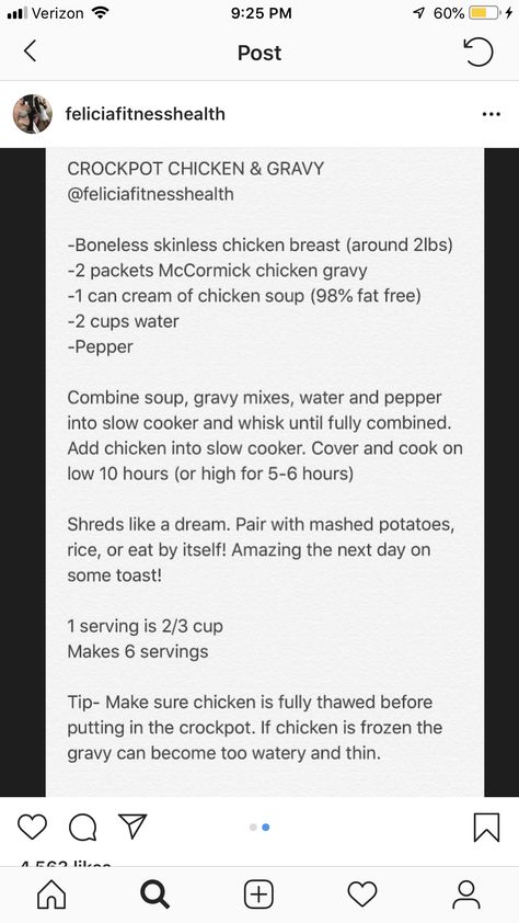 Crockpot Chicken and Gravy Felicia Chicken And Gray Crockpot, Chicken Gravy Rice Crockpot, Low Calorie Chicken And Gravy, Ww Chicken Gravy Crockpot, Brownsugar Crockpot Chicken, Crockpot Chicken And Gravy, Chicken And Gravy, Weight Watcher Dinners, Ww Freestyle