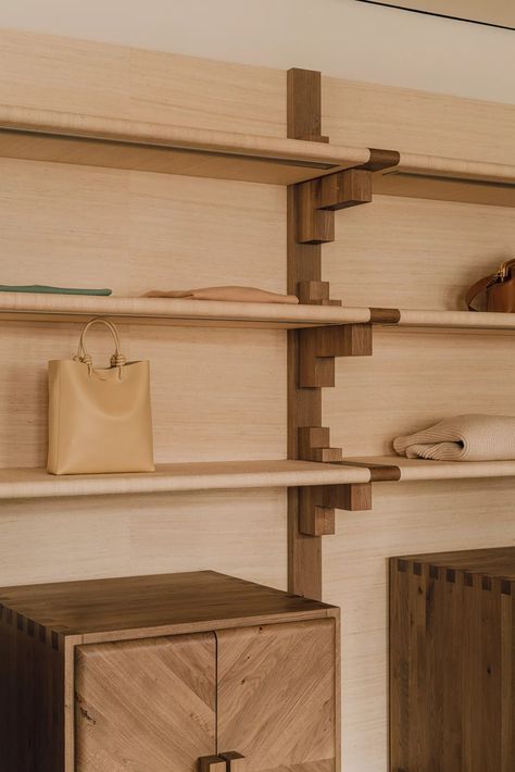 APROPOS STORE - Paradowski Studio Retail Store Interior Design, Andermatt, Joinery Details, Shelving Design, Retail Interior, Furniture Details, Shelf Styling, Shelf Design, Wall Unit